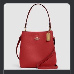 Coach Small Town Bucket Bag Red Oxblood